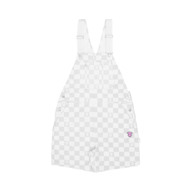 AAPE Checked Dungaree 'White'