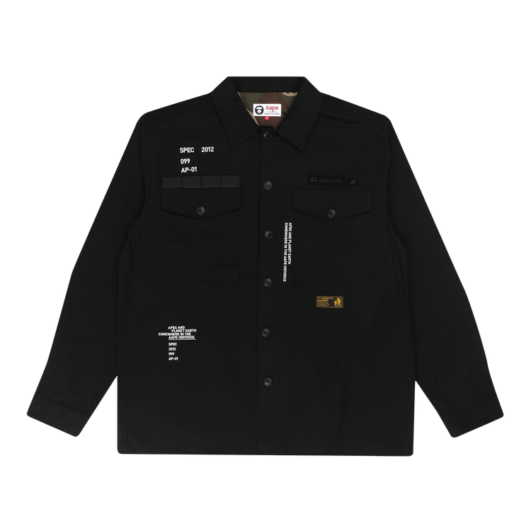 AAPE Military Shirt 'Black'