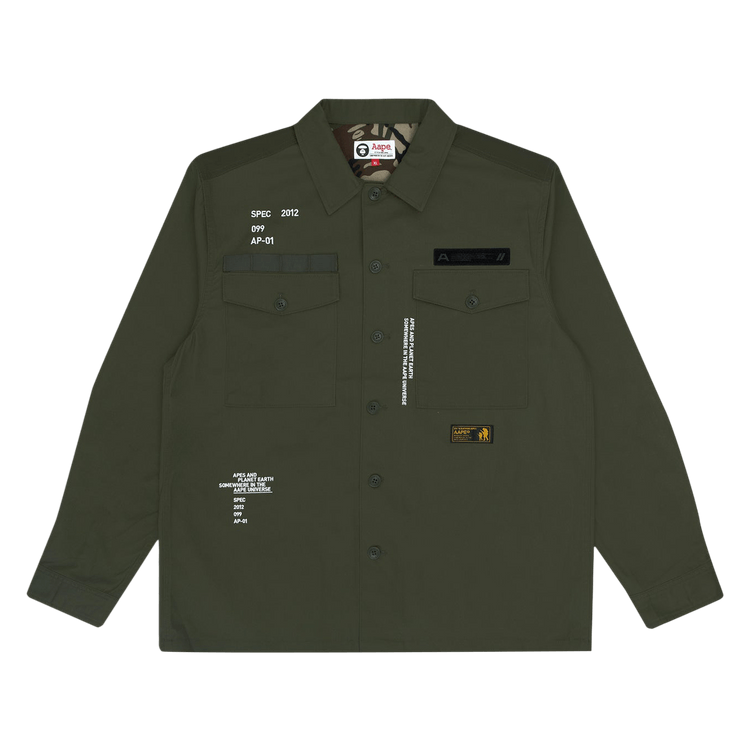 AAPE Military Shirt 'Khaki'