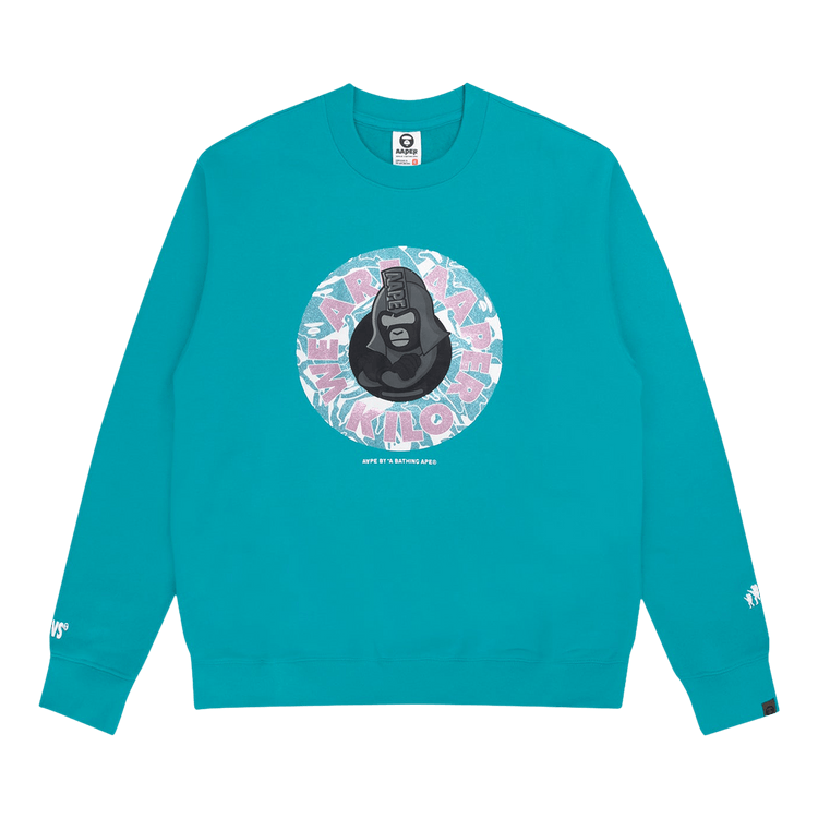 AAPE Graphic Sweatshirt 'Green/Blue'