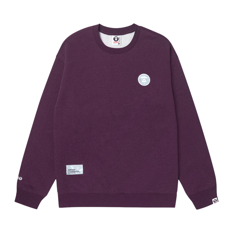 AAPE Moonface Patch Sweatshirt 'Red/Heather'