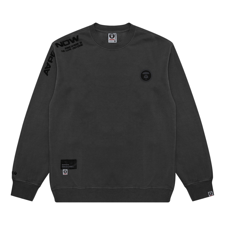 AAPE Moonface Patch Sweatshirt 'Black'