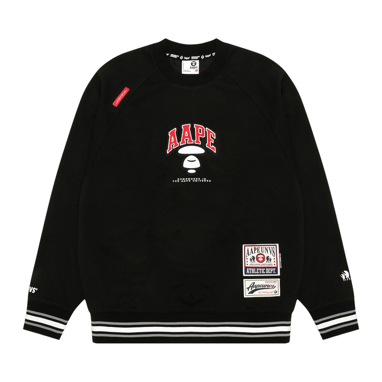 AAPE Moonface Patch Sweatshirt 'Black'