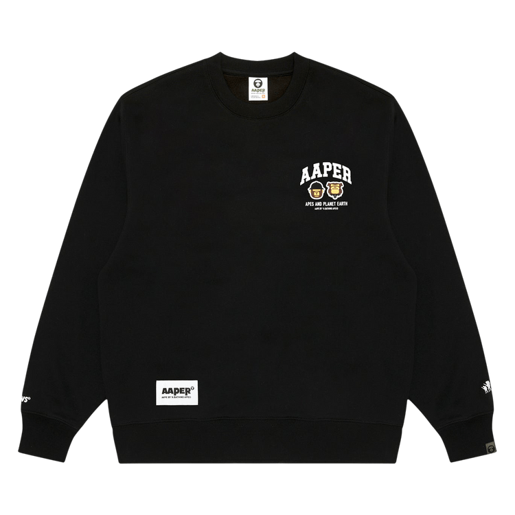 AAPE r Crew Neck Sweatshirt 'Black'
