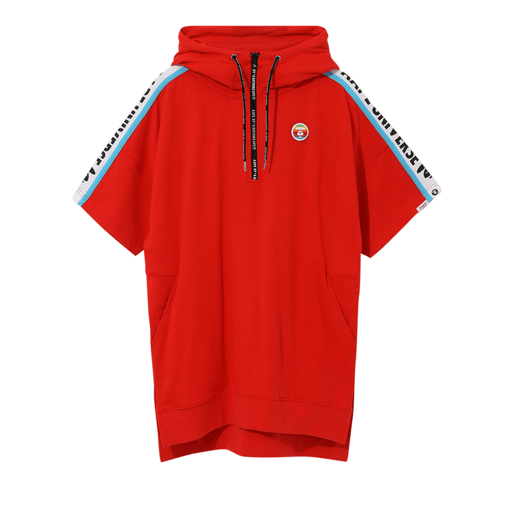 AAPE Logo Long Hoodie 'Red/Light'