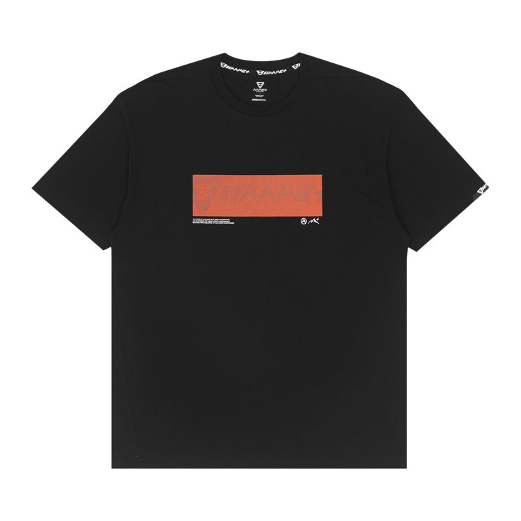 AAPE Moonface Chest Tape Tee 'Black'