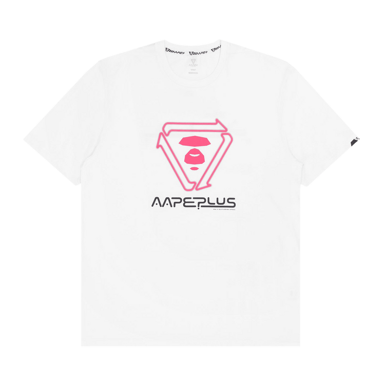 AAPE Moonface Printed Tee 'White'