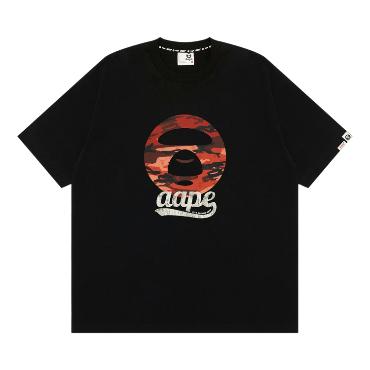 AAPE Moonface Graphic Tee 'Black'