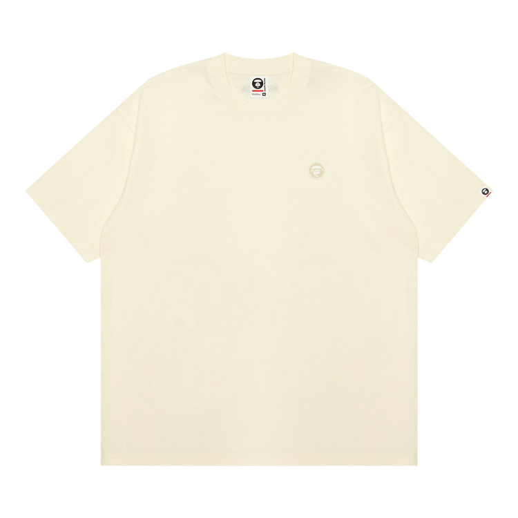 AAPE Now Moonface Logo Short Sleeve Tee 'Ivory'