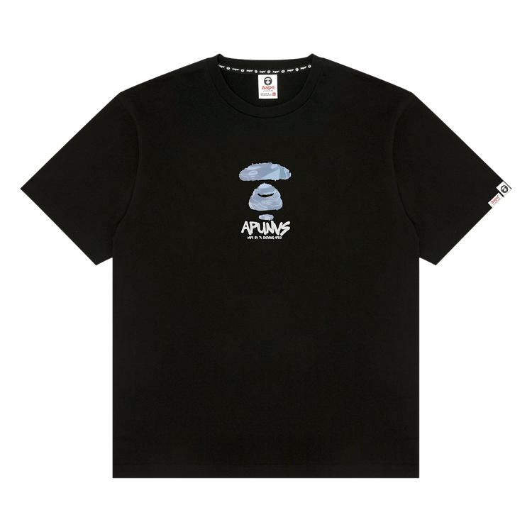 AAPE Unvs Moonface Logo Tee 'Black'