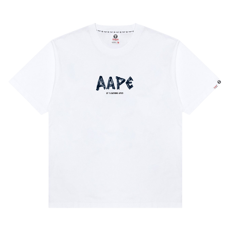 AAPE Logo Print Tee 'White'