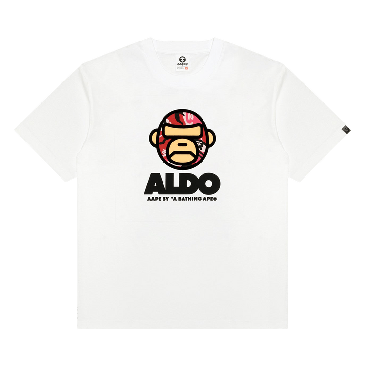 AAPE Aldo Graphic Tee 'White'