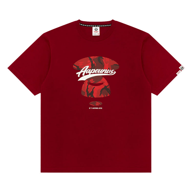 AAPE Unvs Graphic Tee 'Burgundy'