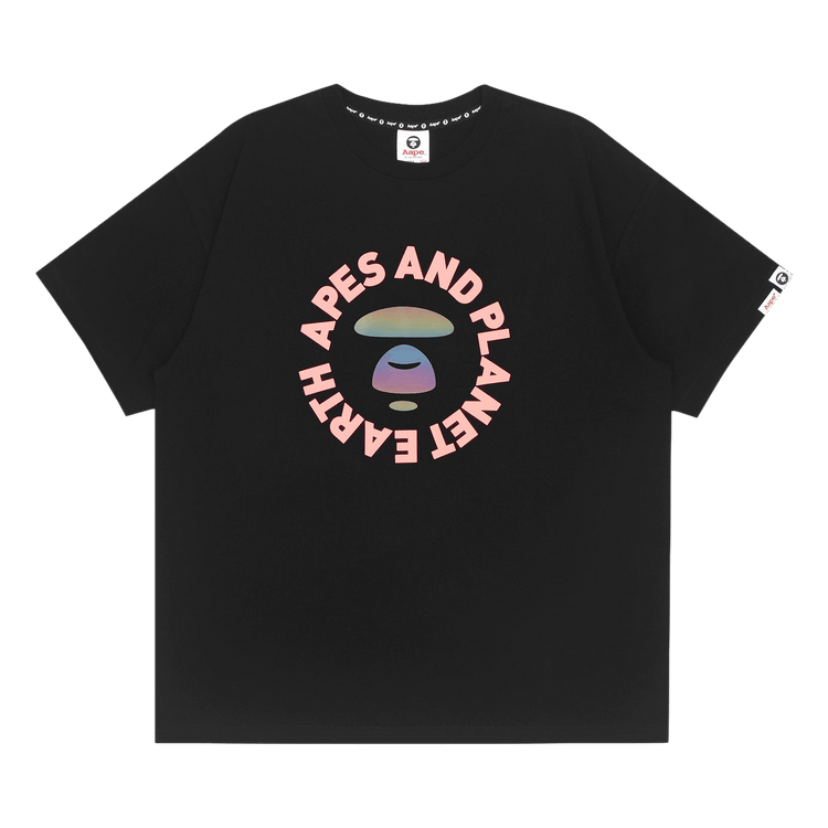AAPE Moonface Printed Tee 'Black'