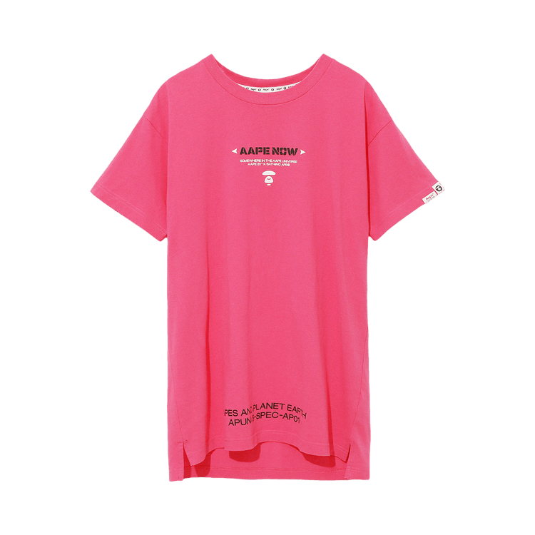 AAPE Graphic Logo Print Tunic 'Fuchsia'