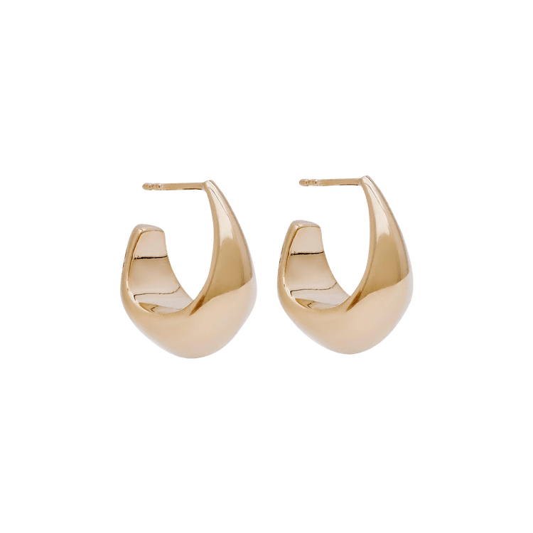 Lemaire Curved Mini Drop Earring 'Light Gold'