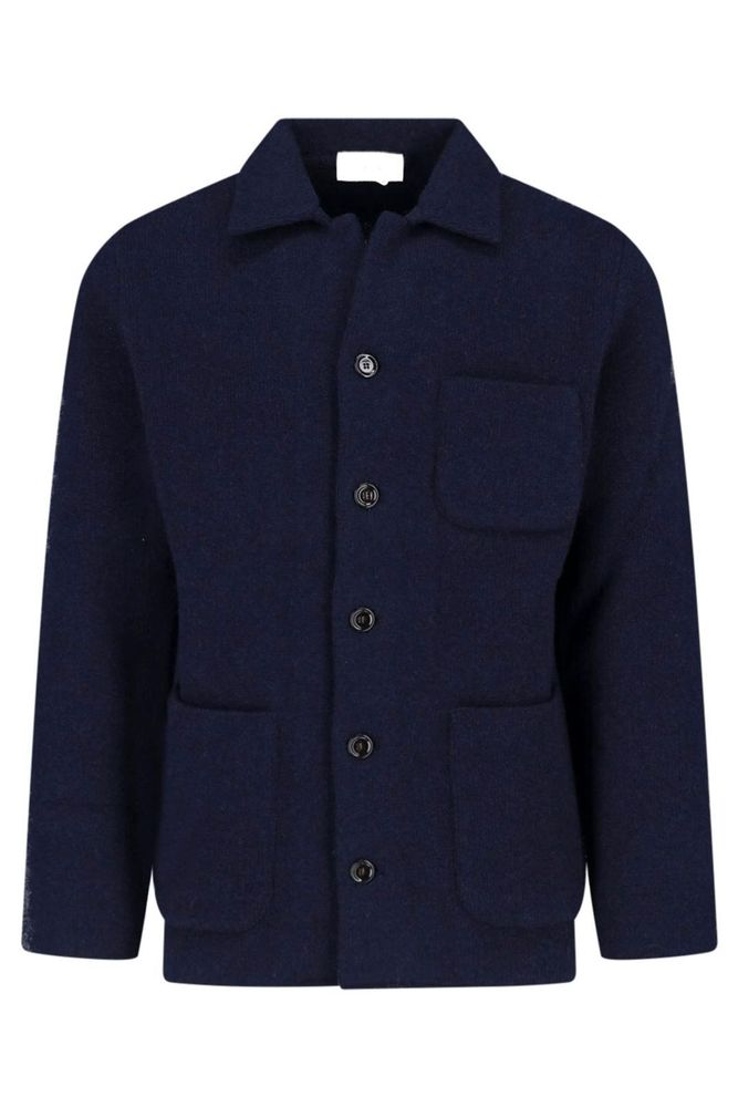 Lardini Patch-Pocket Knitted Jacket