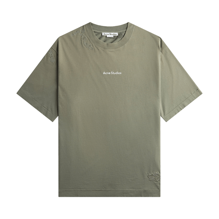 Acne Studios Mended Logo Tee 'Slate Grey'