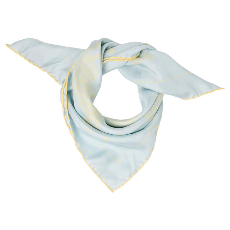 Jacquemus Le Foulard Paysan 'Print Animal Blue/Yellow'