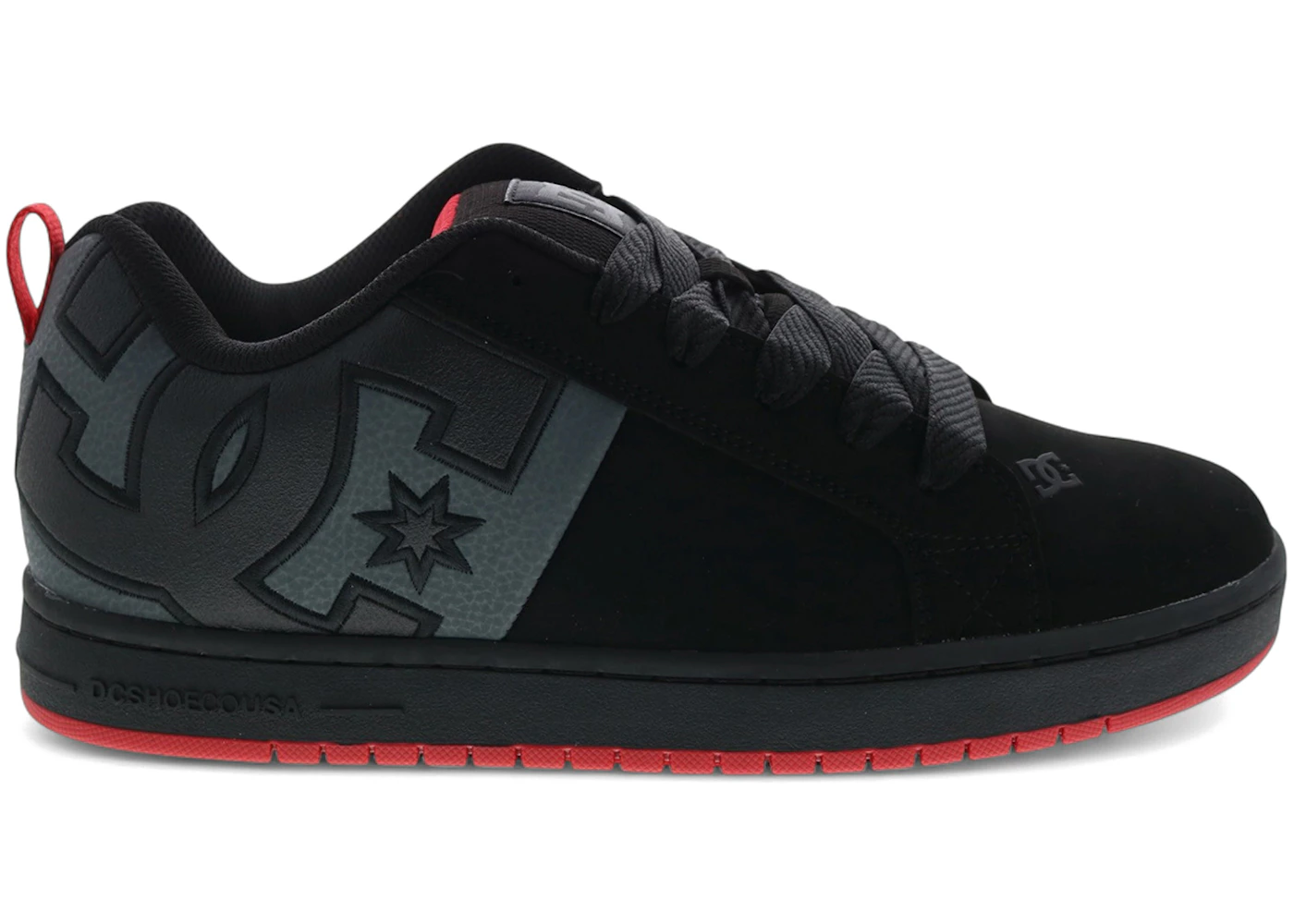 DC Court Graffik SQ Black Grey Red