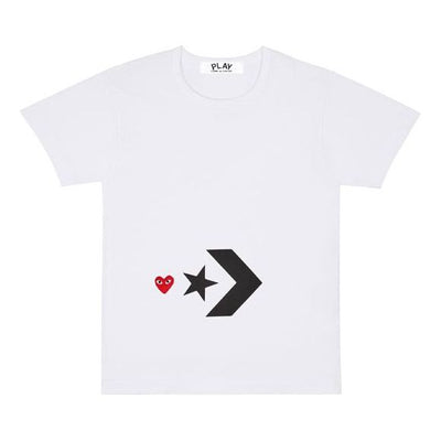 COMME des GARCONS PLAY x Converse Logo T-Shirt 'White'
