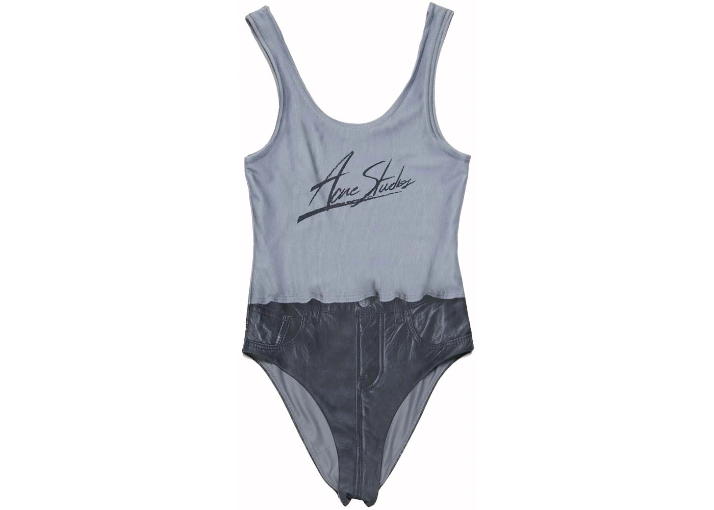 Acne Studios Printed Swimsuit Black Multicolor