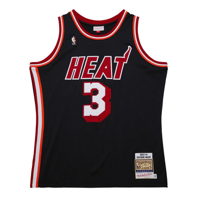 Mitchell & Ness x Miami Heat Dark Hwc 2013-14 Jersey 'Dwyane Wade 3'