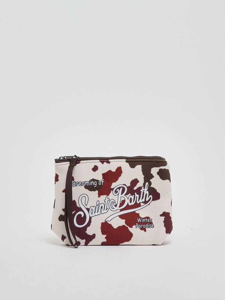 Mc2 Saint Barth Printed Zip Clutch Bag