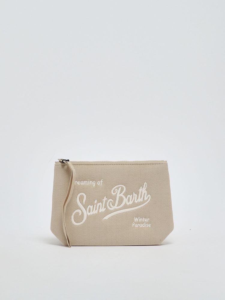 Mc2 Saint Barth Aline Corduroy Clutch Bag