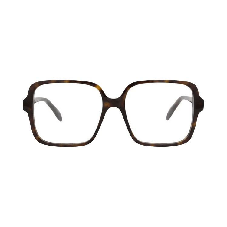 Alexander McQueen Square Optical Glasses 'Dark Havana'