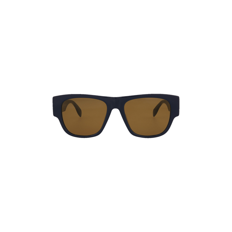 Alexander McQueen Square Frame Acetate Sunglasses 'Blue'