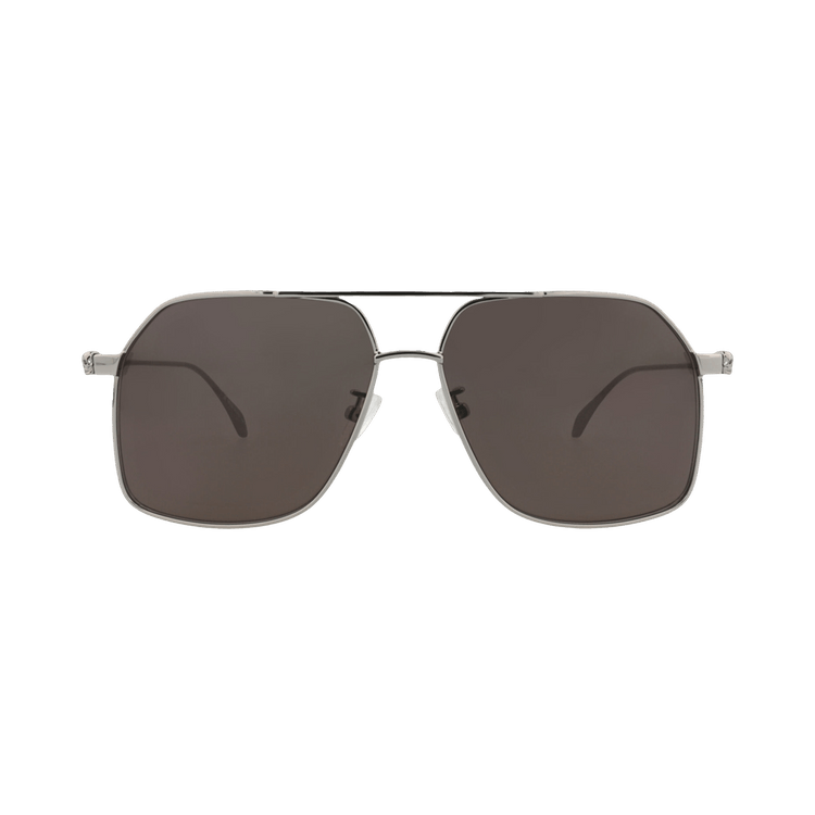 Alexander McQueen Aviator Sunglasses 'Ruthenium/Grey'