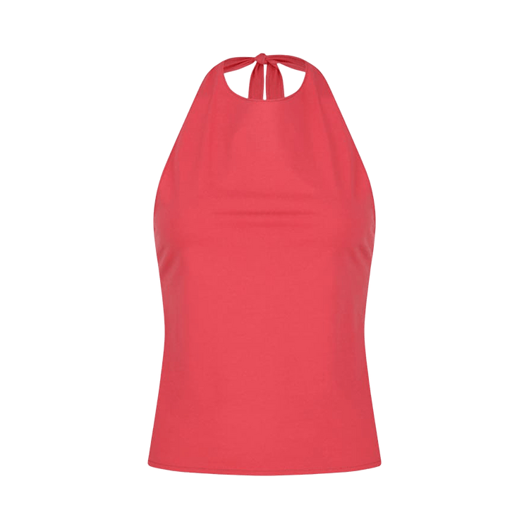 Amomento Jersey Halter Neck Top 'Red'