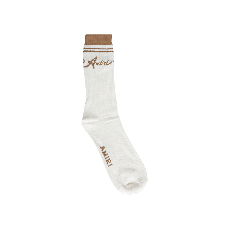 Amiri Wave Socks 'Toasted Coconut'