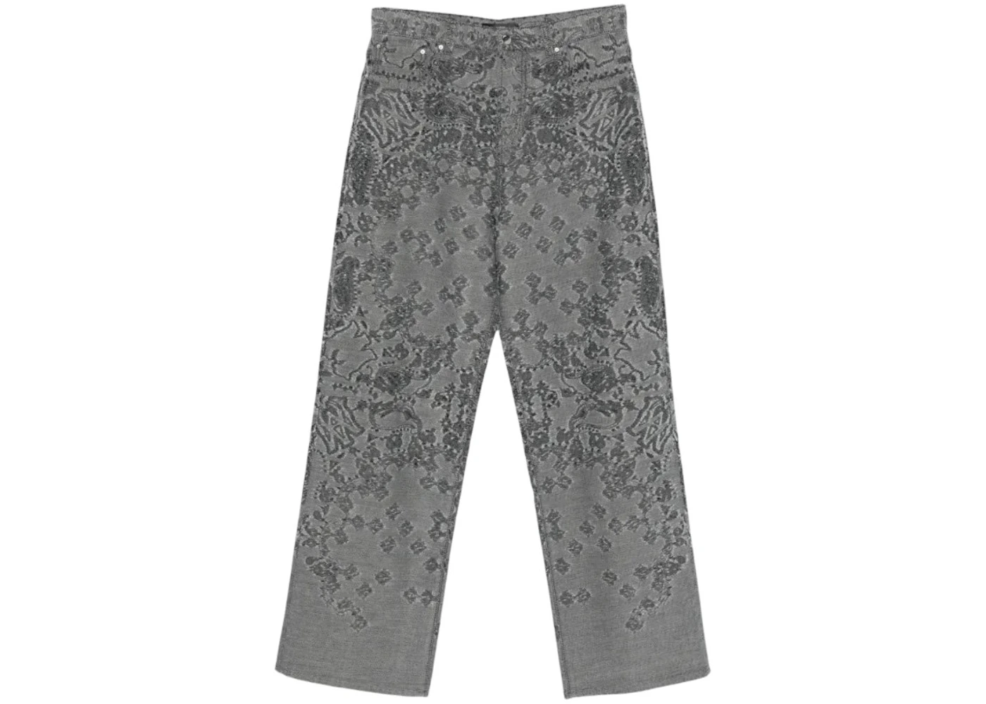 AMIRI Ma Quad Bandana Baggy Jeans Black