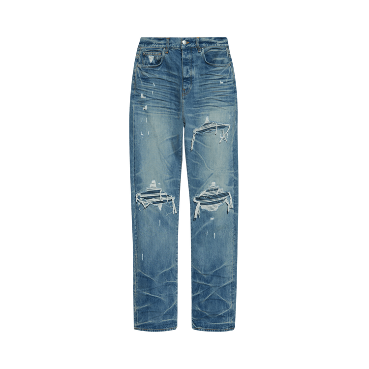 Amiri Pleated Denim Straight MX1 Jean 'Honeycomb Indigo'