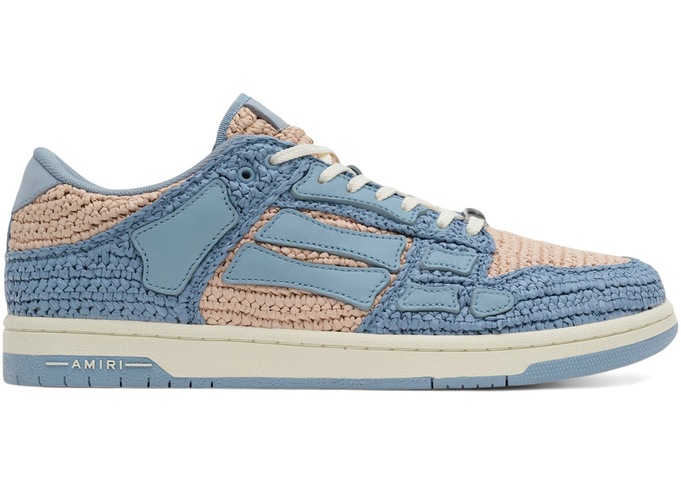 AMIRI Skel Top Low Raffia Beige Blue