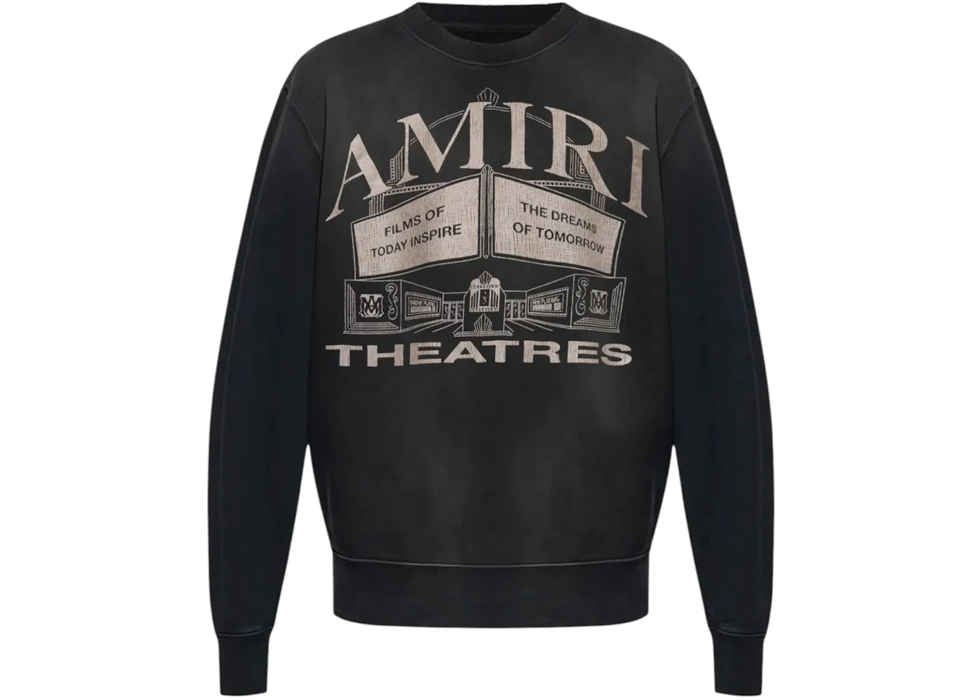 AMIRI Theaters Vintage Crew T-Shirt Black