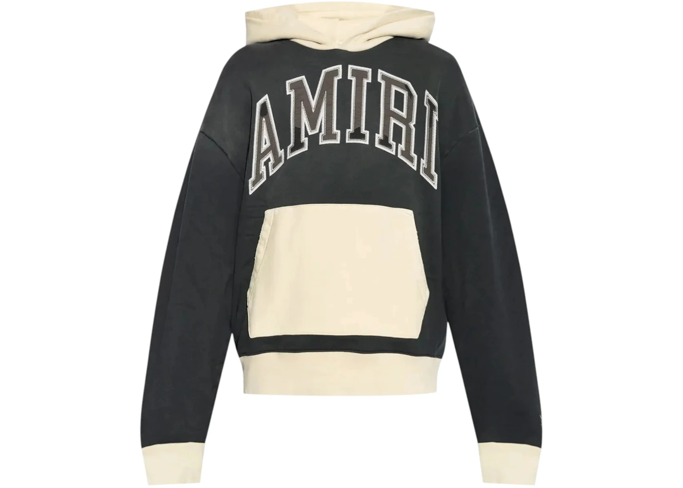 AMIRI Vintage Oversized Hoodie T-Shirt Black