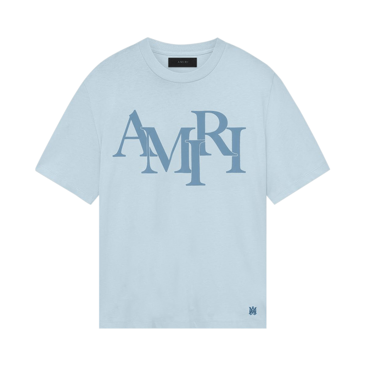 Amiri Staggered Tee 'Cerulean'