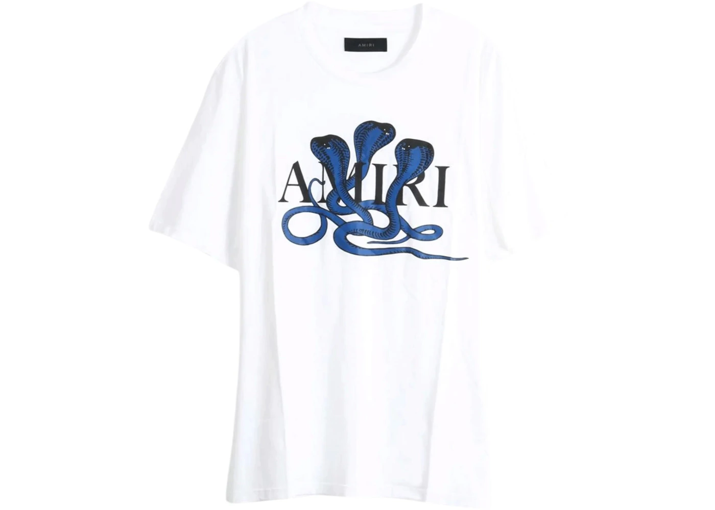AMIRI Snake Tee White Blue