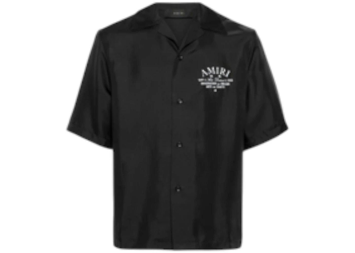 AMIRI Arts District Bowling Shirt Black