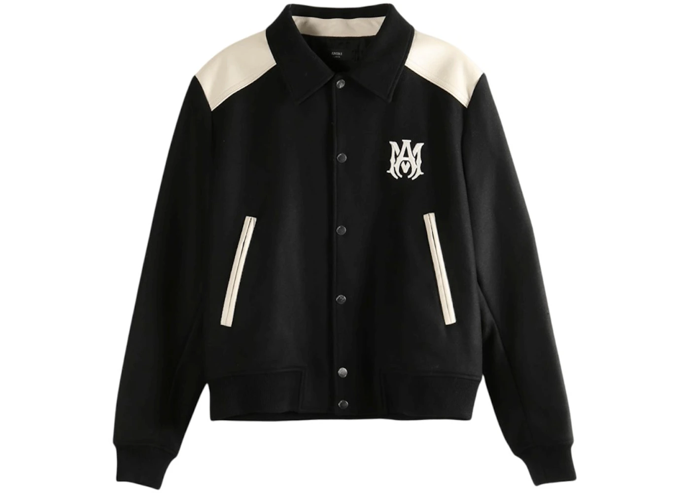 AMIRI Varsity Patch Os Zip Hoodie Black