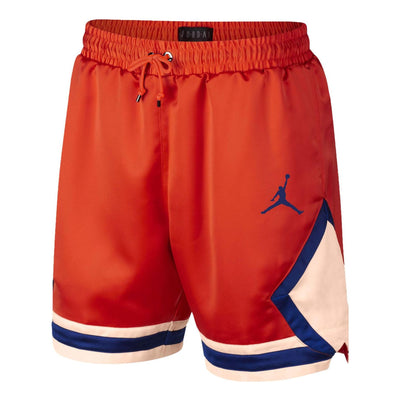 Men's Air Jordan Basketball Colorblock Logo Sports Shorts Red
