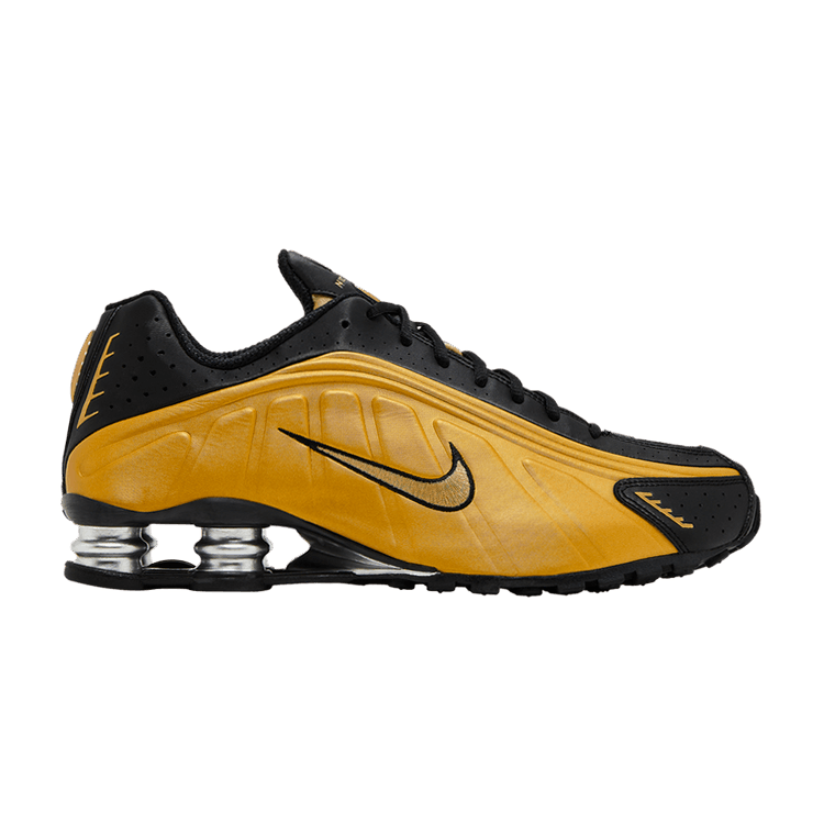 Nike Wmns Shox R4 'Black Metallic Gold'