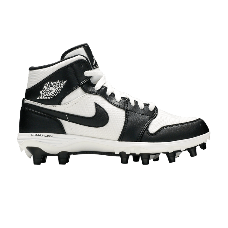 Air Jordan 1 Mid TD Cleat 'Black White'