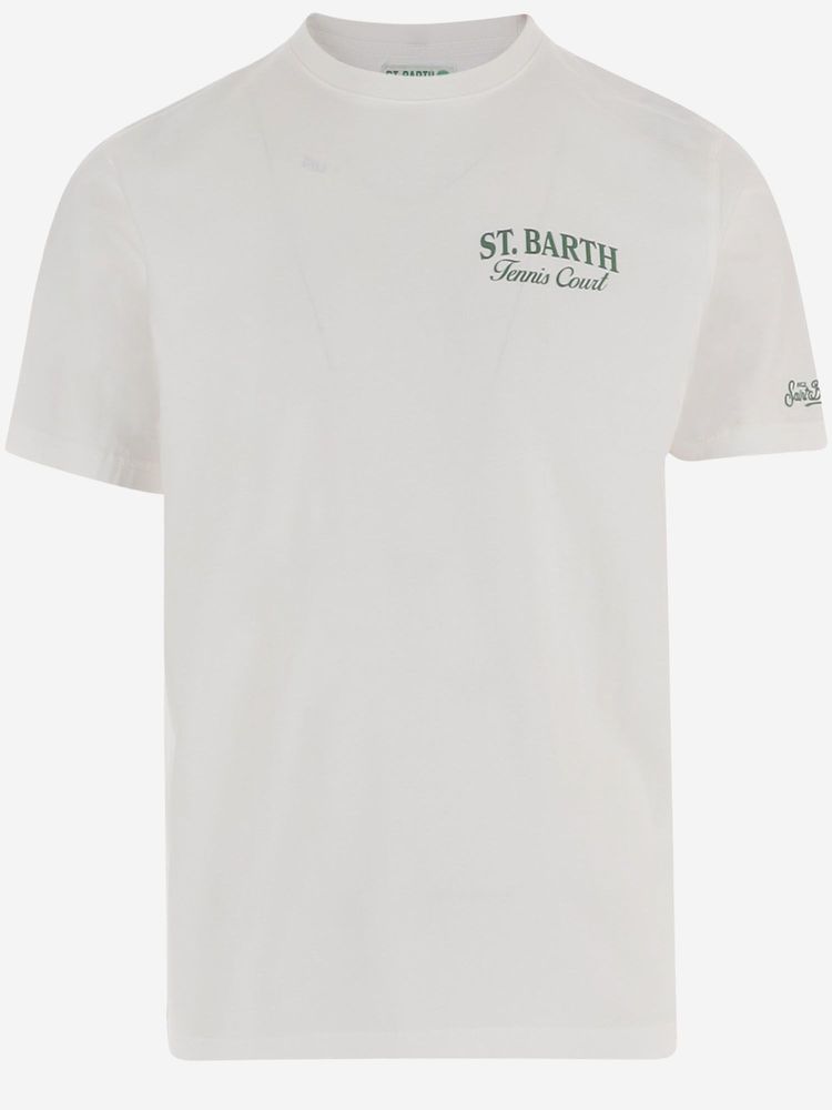 Mc2 Saint Barth Tennis Court Graphic T-Shirt