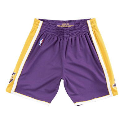 Mitchell & Ness NBA Authentic Shorts Los Angeles Lakers Road 2008-09 'Purple Yellow'