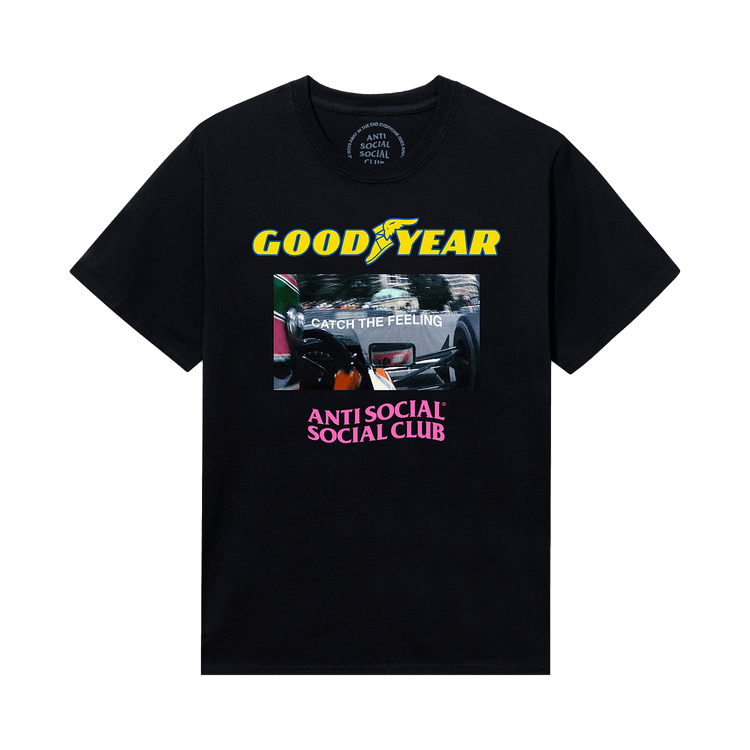 Anti Social Social Club x Goodyear Catch The Feeling Tee 'Black'
