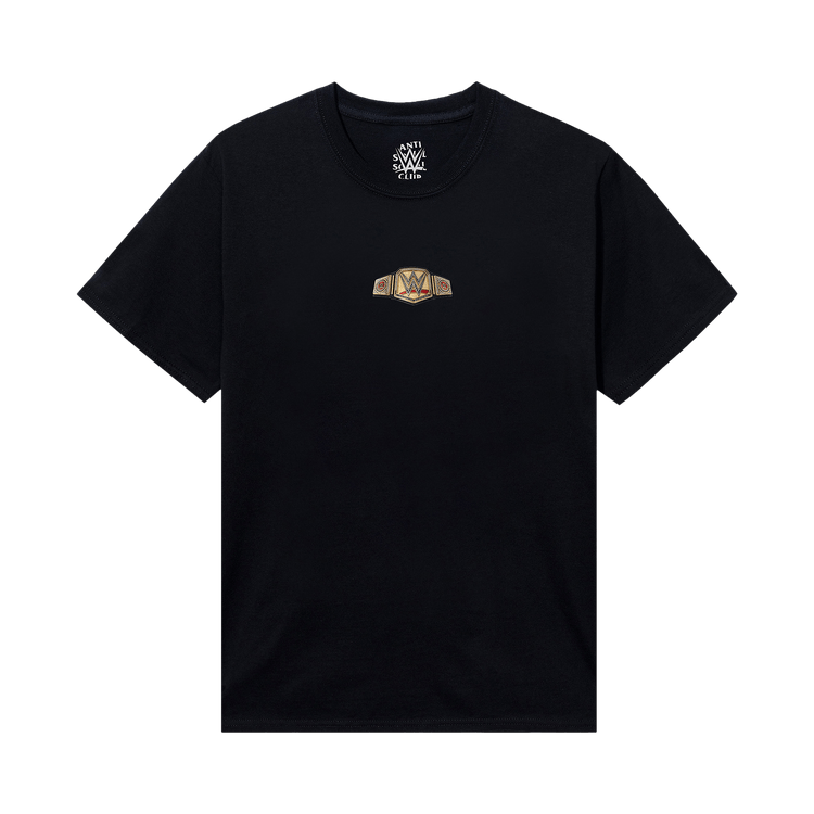 Anti Social Social Club x WWE Championship Belt Tee 'Black'